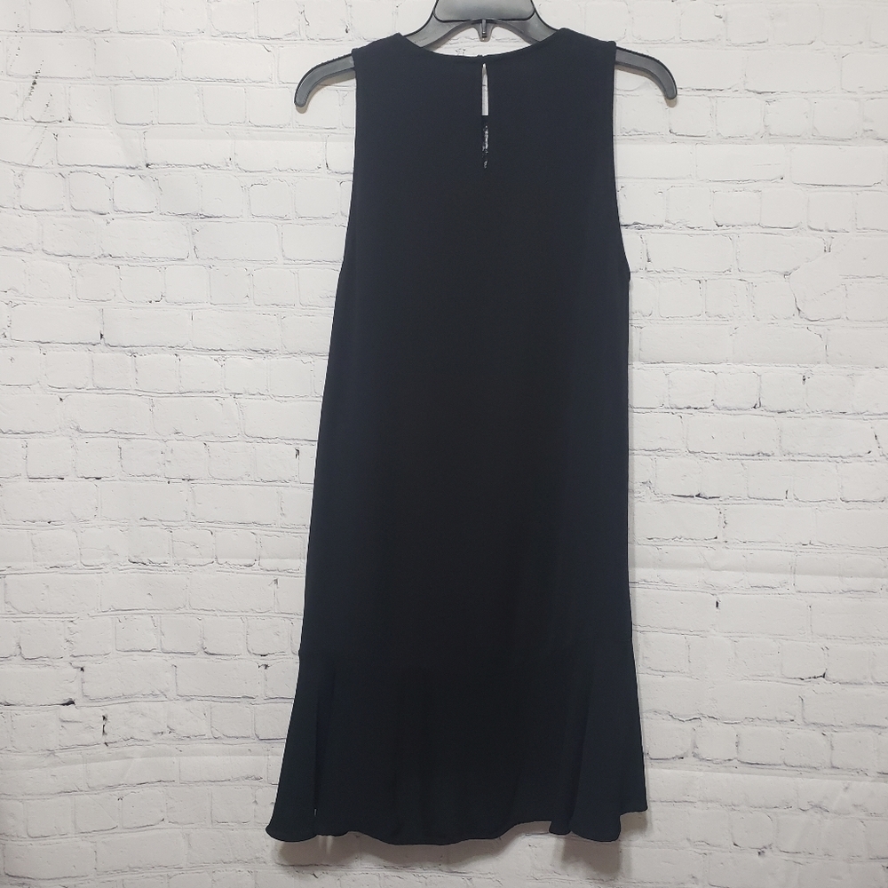 Zara Trafaluc Sz Medium Black & Lace Sheath Dress - Picture 10 of 12